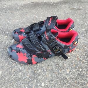 new! Santic Road bike cycling shoes red Size 39